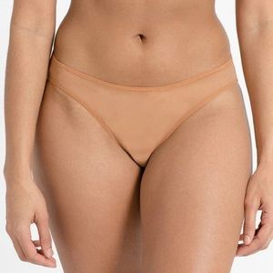 NUBIAN SKIN Tulle Thong Cafe Au Lait S